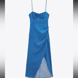 zara linen dress NWOT